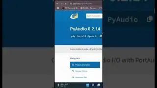 Trying to install Pyaudio? | Python | 