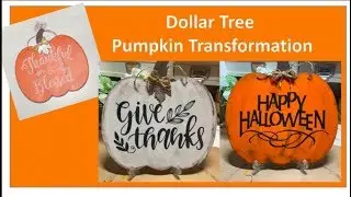 Dollar Tree Pumpkin Makeover