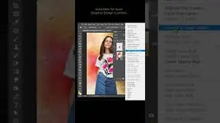 How to place art flower on t-shirt in photoshop 
