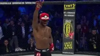 MMA Fighter Michael  Venom  Page Celebrates KO By Rolling a Pokeball at opponent
