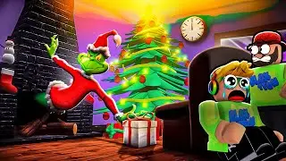I TEAMED UP WITH MY DAD TO SAVE CHRISTMAS in ROBLOX THE GRINCH STORY