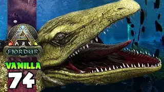 MOSASSAURO O GIGANTE DOS OCEANOS!! ARK: FJORDUR (VANILLA) 74
