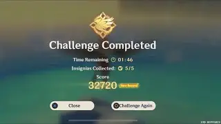 GENSHIN IMPACT Gliding Challenge Day 3 Fly With the Wind 32720 Bronze Silver Gold Insignia clear!