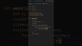 Amazing Pattern Problem In C++ 