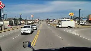 Дальнобой США. Взял груз с порта.