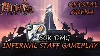 Infernal Staff Gameplay - Crystal Arena (Silver 2/Season 20)  - Albion Online