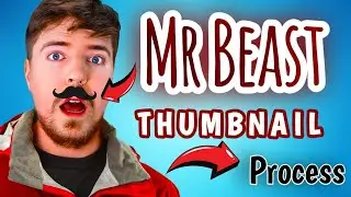 How to create thumbnail like MR BEAST @MrBeast #thumbnailtutorial