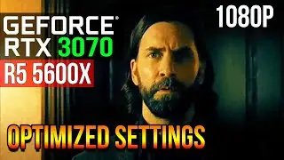 Alan Wake 2 | RTX 3070 + RYZEN 5600X | OPTIMIZED SETTINGS | 2023