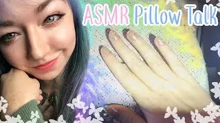 Binaural ASMR - Pillow Talk - Soft Spoken, Rambling, Crinkling