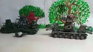 И явился КАРЛ-44.  Пластилиновые мультики про танки