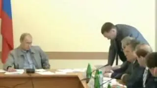 Путин, ручка, Дерипаска
