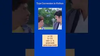 Type Conversion in Python (Implicit Type Conversion with example)|Subtraction of two numbers program
