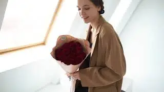 Букет из 25 красных роз (Кения) 40 см Standart