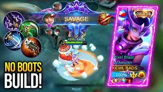 SAVAGE!! WANWAN COMEBACK FROM A BAD START + NO BOOTS GAMEPLAY - MLBB