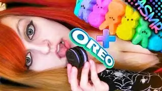 ASMR 🐤🐦 Peeps Oreo ♡ Cookie, Mouth Sounds, Eating, Chewing, Food, Candy, Yummy ♡