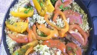 ГРУДИНКА С РИСОМ И ОВОЩАМИ