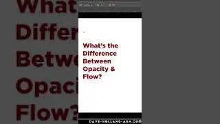 What's the difference between Opacity and Flow? #Shorts