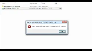 Fix Error there was a problem sending the command to the program
