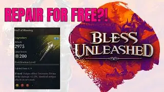 HOW TO REPAIR ITEMS! NO REPAIR TOOLS! (BLESS UNLEASHED)