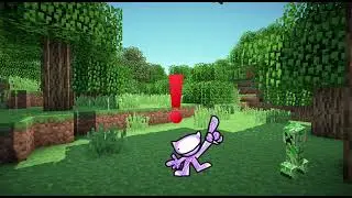 Cat gets blown up by a creeper ( in minecraft of course )