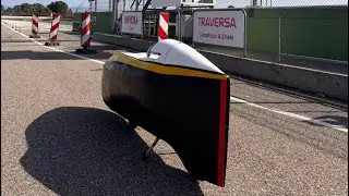 Test al Tazio Nuvolari con lo streamliner, entriamo in pista