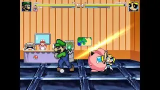 Luigi & Purin(Jigglypuff) vs Bubbles