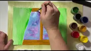 #64. Как нарисовать первый снег с детьми 6-7 лет