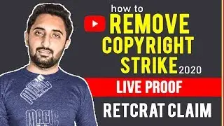 Live Proof - how to Remove Copyright strike Retract Claim | Retract Claim Complete Guide  2020 -Urdu