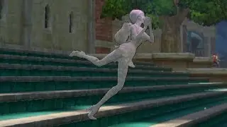 [海賊無双]ロビンを無様なポーズで石化 ryona