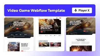 Video Game Website Template | Player X - BRIX Templates