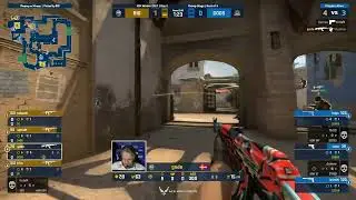 Caster makes pefect sound effect top moments game | (CS:GO)