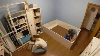 Сборка кровати с подъёмным механизмом ИКЕЯ IKEA brimnes 304.852.13