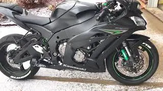 2016 ZX10R M4 slip on cold start
