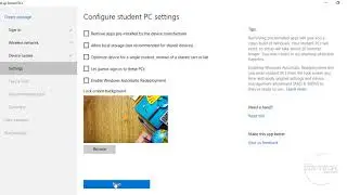 Setup School PCs Windows