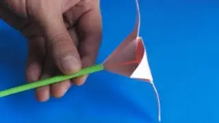 оригами цветок лилия, оригами цветы из бумаги, origami flower lily