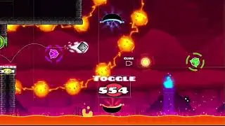Geometry Dash 2.2 level „Dash“ in the editor mode
