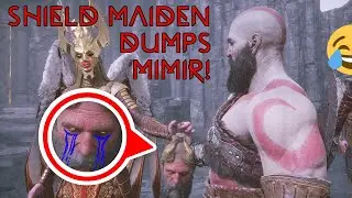 Kratos gets mad at Mimir for being scared + Kratos and Mimir Brother Talk