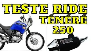 Teste Ride Tenere 250 com escapamento Fortuna. A lenda com escapamento esportivo #tenere250 #yamaha