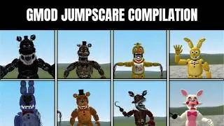 GMOD FNAF Jumpscare Compilation!