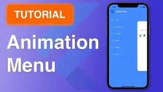 Side Menu animation sample two - Flutter UI - Speed Code