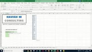 001 EXCEL SORT + UNIQUE FUNCTION