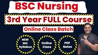 BSc Nursing 3rd Year Syllabus & Best Book 2023-24 | BSc Nursing 3rd Year Online Classes