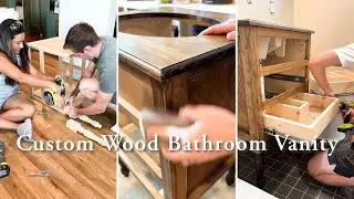 Custom Wood Vanity | Full Bathroom Renovation