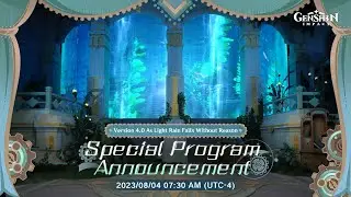 OFFICIAL!!! Genshin Impact Version 4.0 Special Program Livestream, Date, and New Character