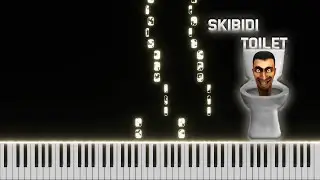 Skibidi Toilet - Meme Song On The Piano | Piano Tutorial