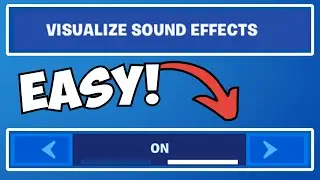 Fortnite - How To Enable/Disable Visualized Sound Effects!