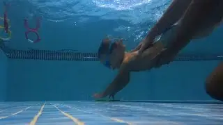 Baby Learns to Dive for the First Time!