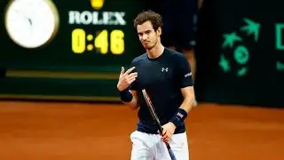 Andy Murray levels the score 1-1 in the Davis Cup Final