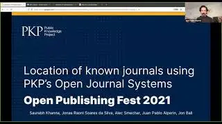 Location of known journals using PKP’s Open Journal Systems