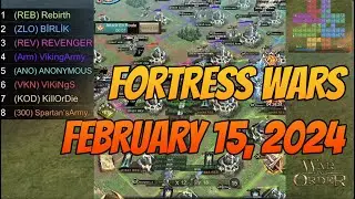 War and Order - Fortress Wars for February 15